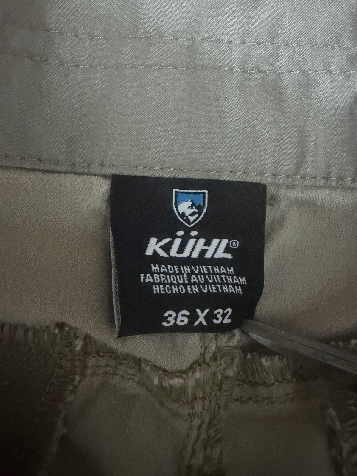 Kuhl Resistor Lite Chino Pants Men’s 36×32 Gray Hiking Outdoor Performance
