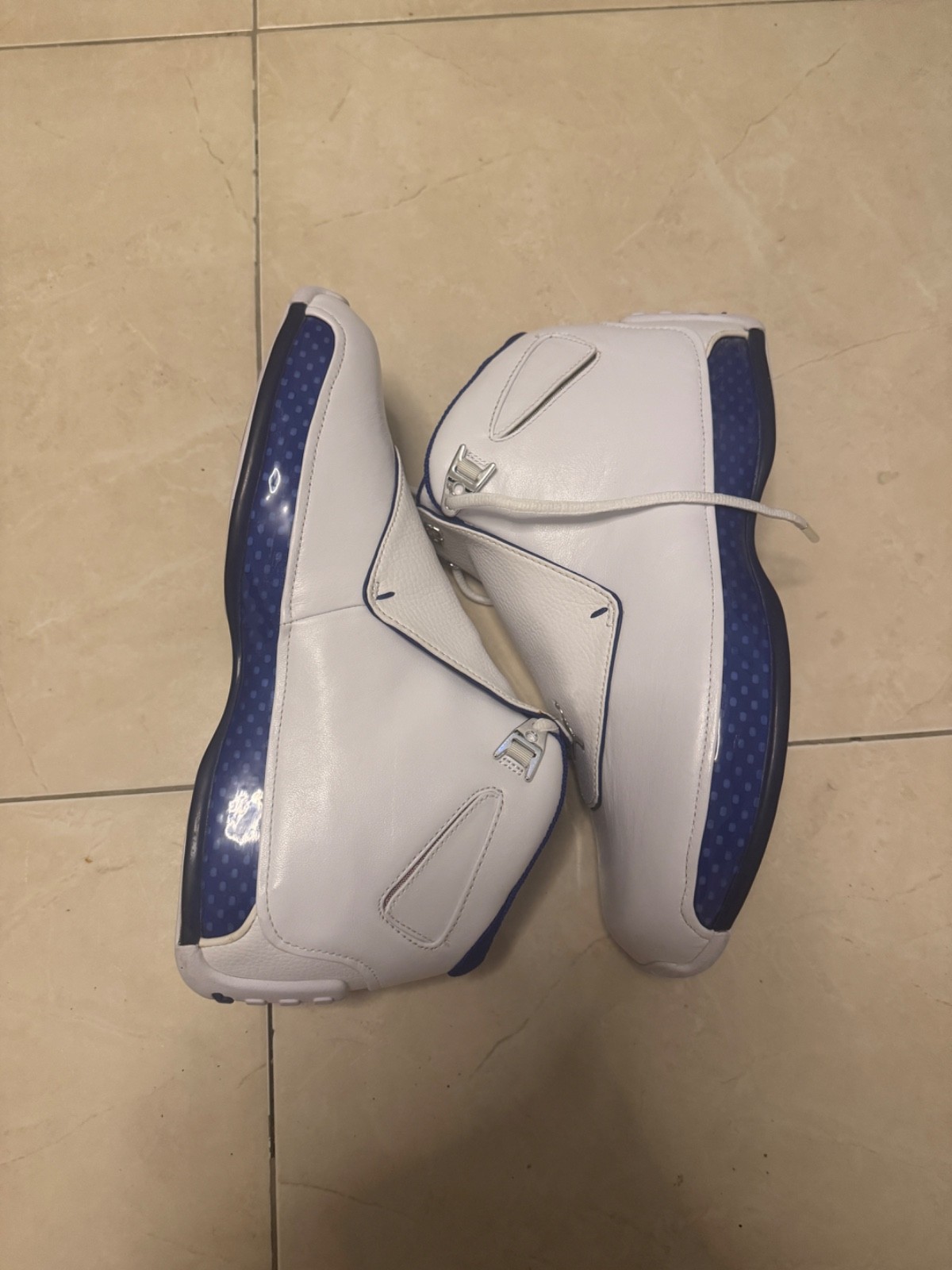 Size 10 – Air Jordan 18 Retro 2018 White Sport Royal