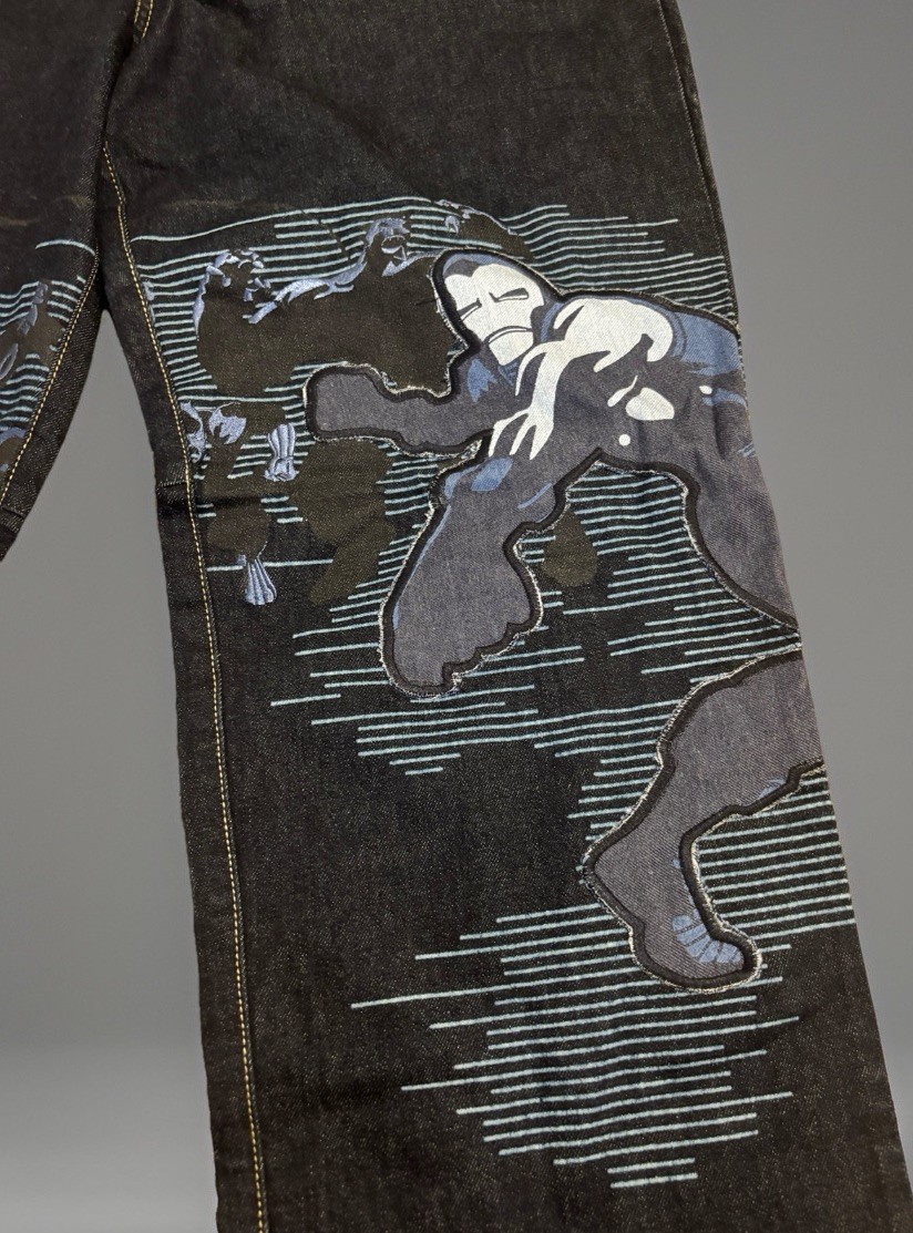 Ecko Unltd. Marvel Avengers Baggy Vintage Y2K Jeans Brand NWT 38 Embroidered