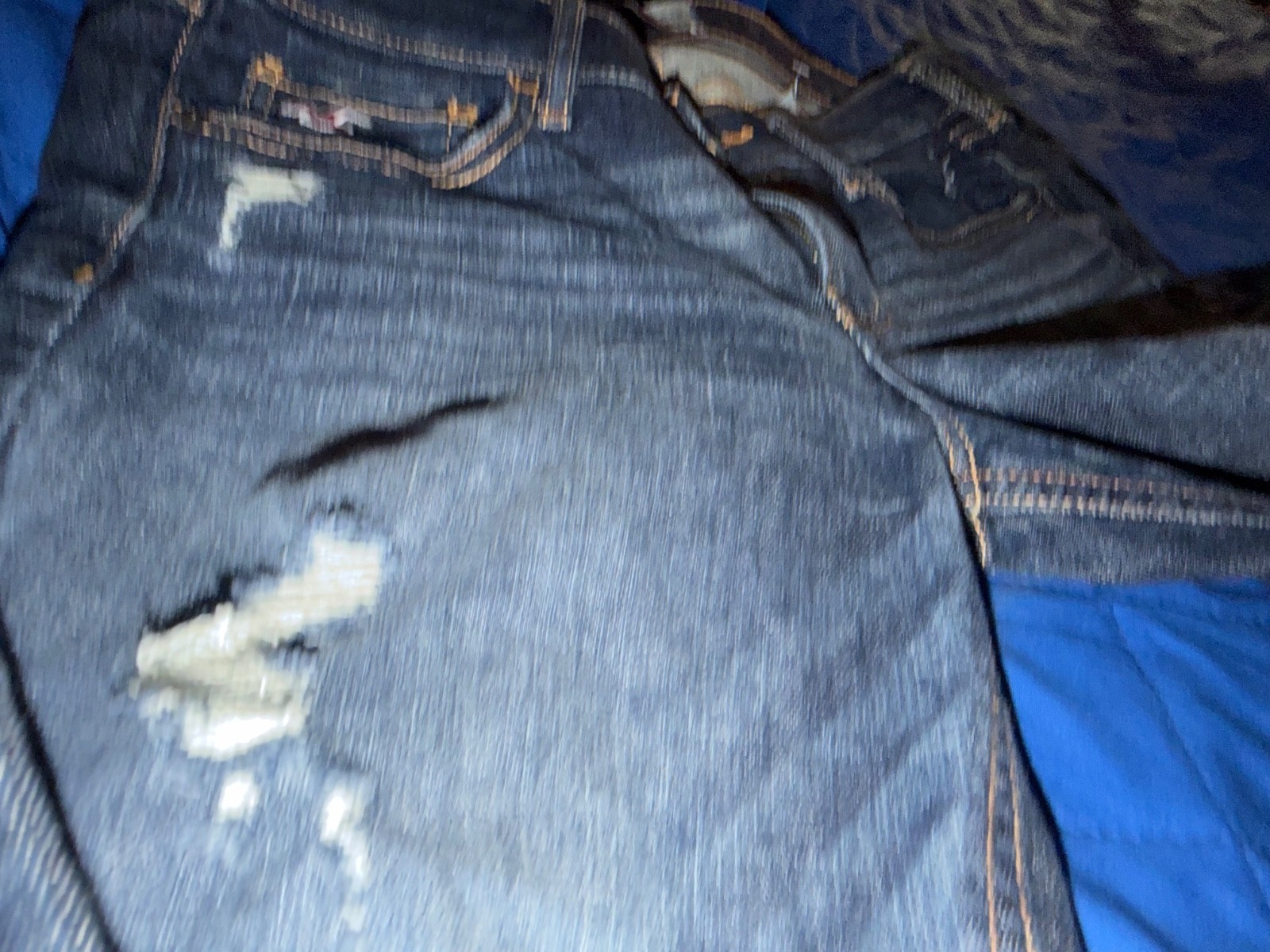Hollister Skinny Jeans, #3E0934 Blue Denim Wash Button Fly Size 28×32