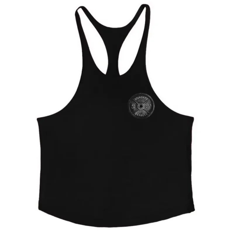 Mens Gym Stringer Tank Top Cotton Sleeveless Bodybuilding Workout Shirt Fit
