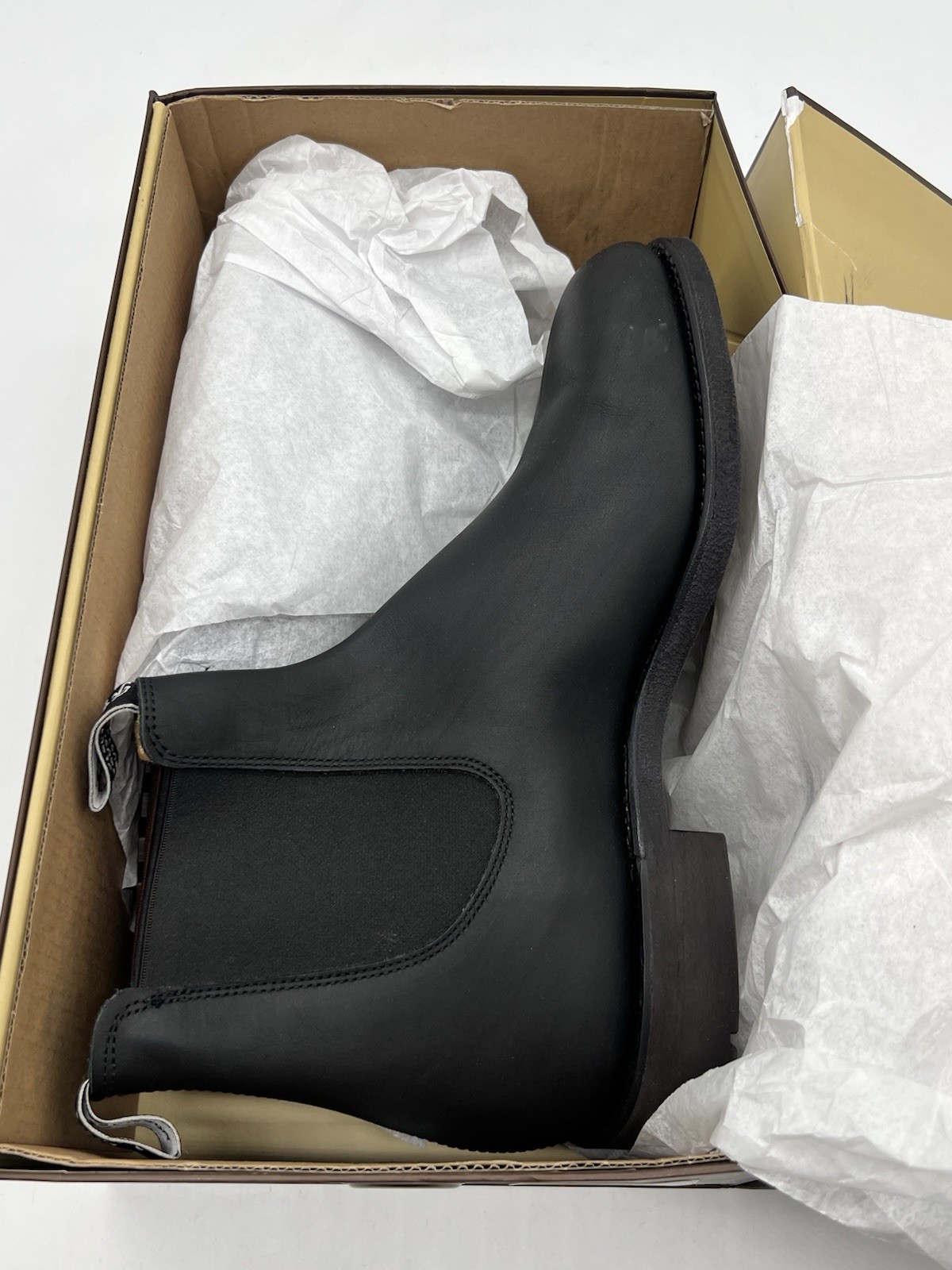 R.M Williams Gardner Men UK Sz 10.5 Sz US 11.5 Black Leather Chelsea Boots Shoes