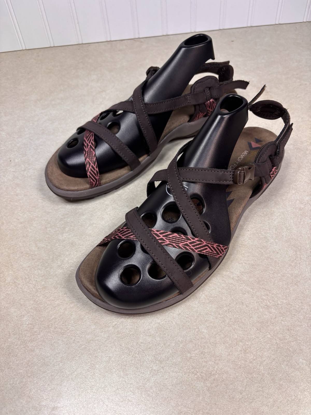 Skechers Reggae Slim – Vacay Sandals Thin Strappy Buckle Slides Women’s Sz 9.5