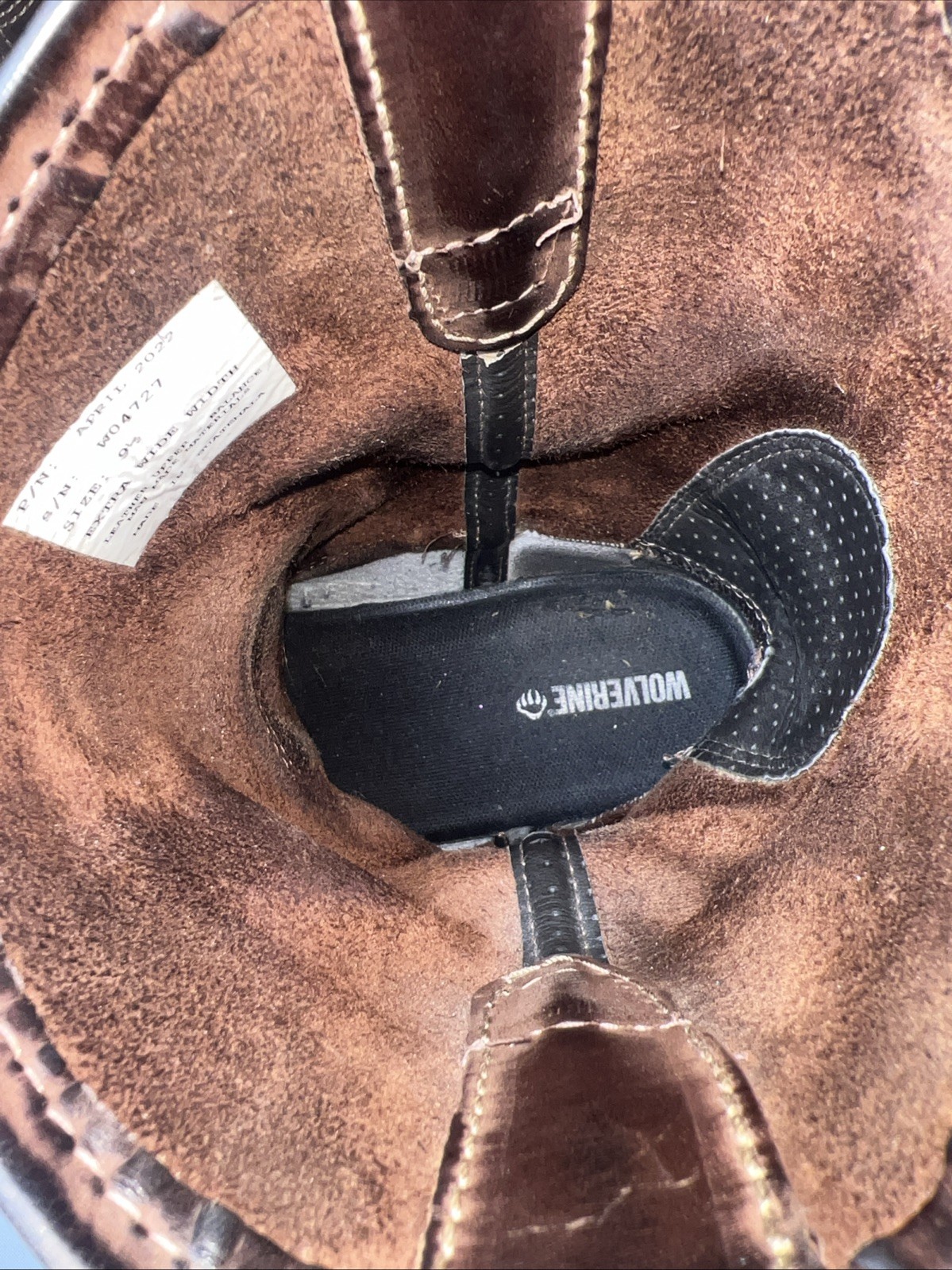 Wolverine Men’s W04727 Wolverine Brown Work Boot Slip Oil Resistant Sz 9.5 Ex W