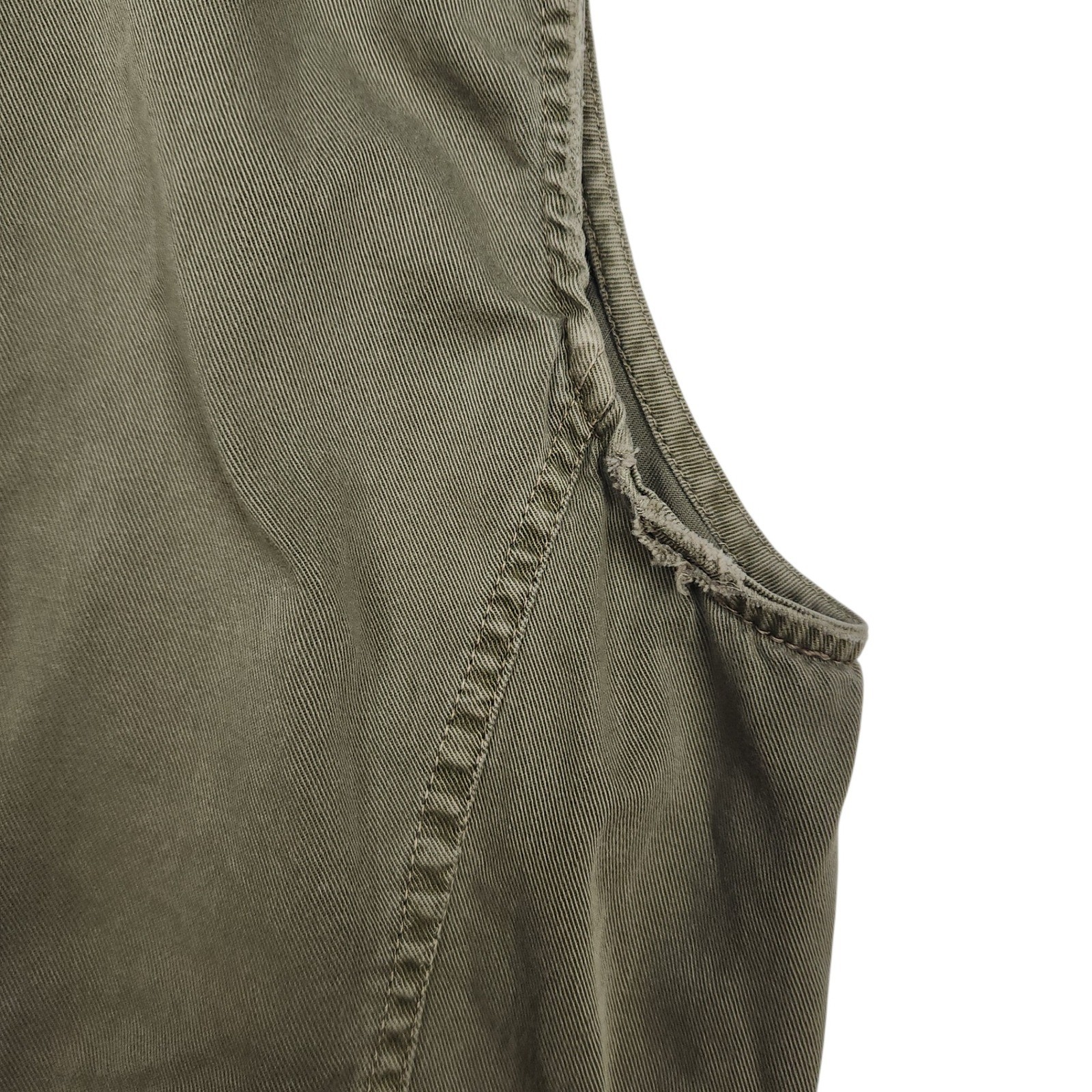 Current Elliott The Leisure Vest Sz S / 0 Olive Green Utility Military