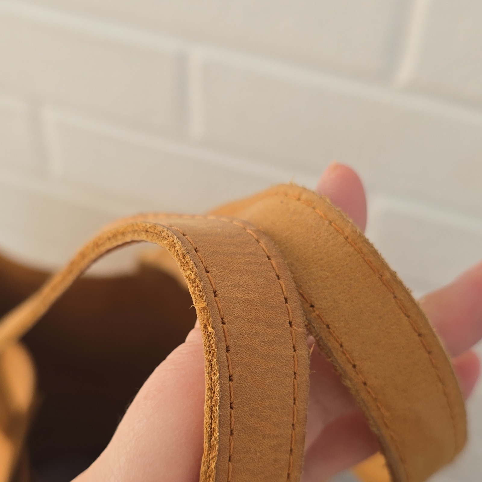 ABLE Mamuye Classic Tote – Cognac Stamped Initials