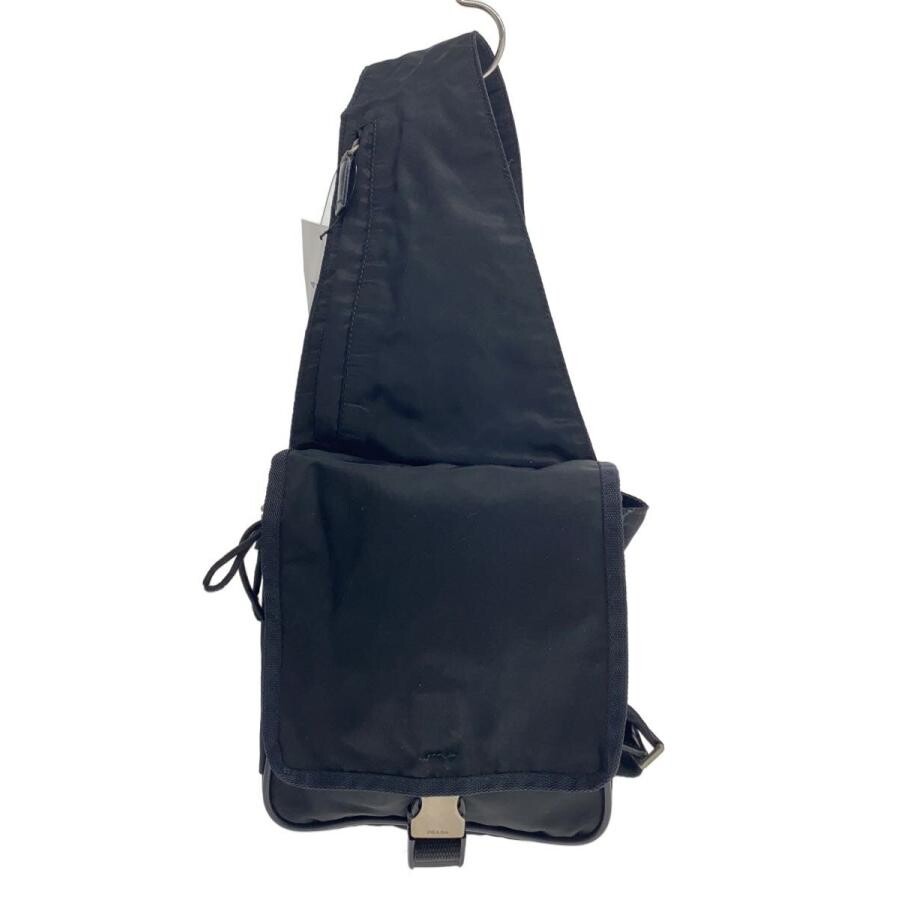 PRADA Shoulder Bag Nylon Black Mens Crossbody Sling Waist Pack Travel Casual