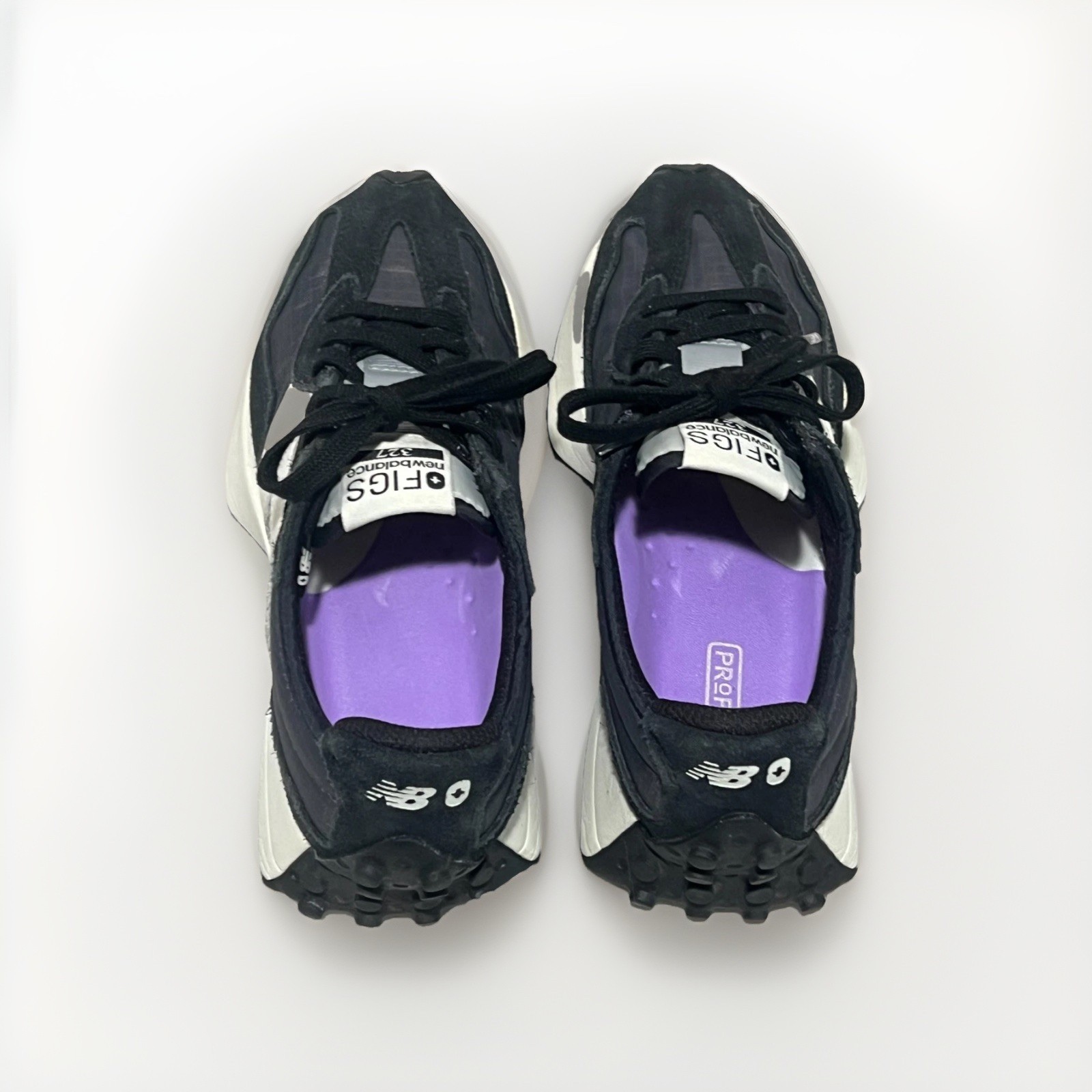 FIGS New Balance 327 Black – Men’s 4.5 Women’s 6 EU 37