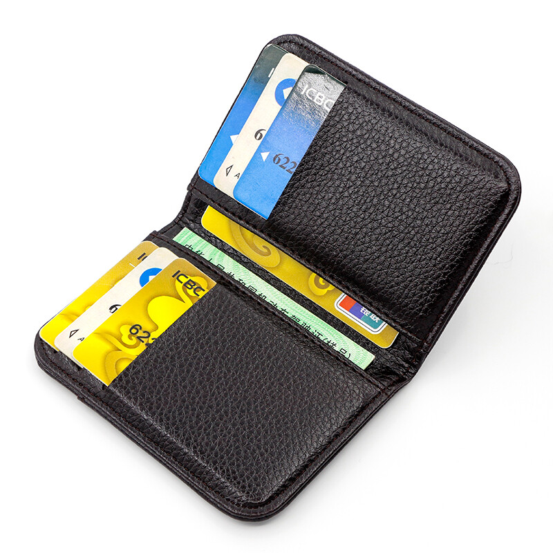 Mens Minimalist Slim Wallet Leather Credit Card Holder Bag Front Pocket Purse US
