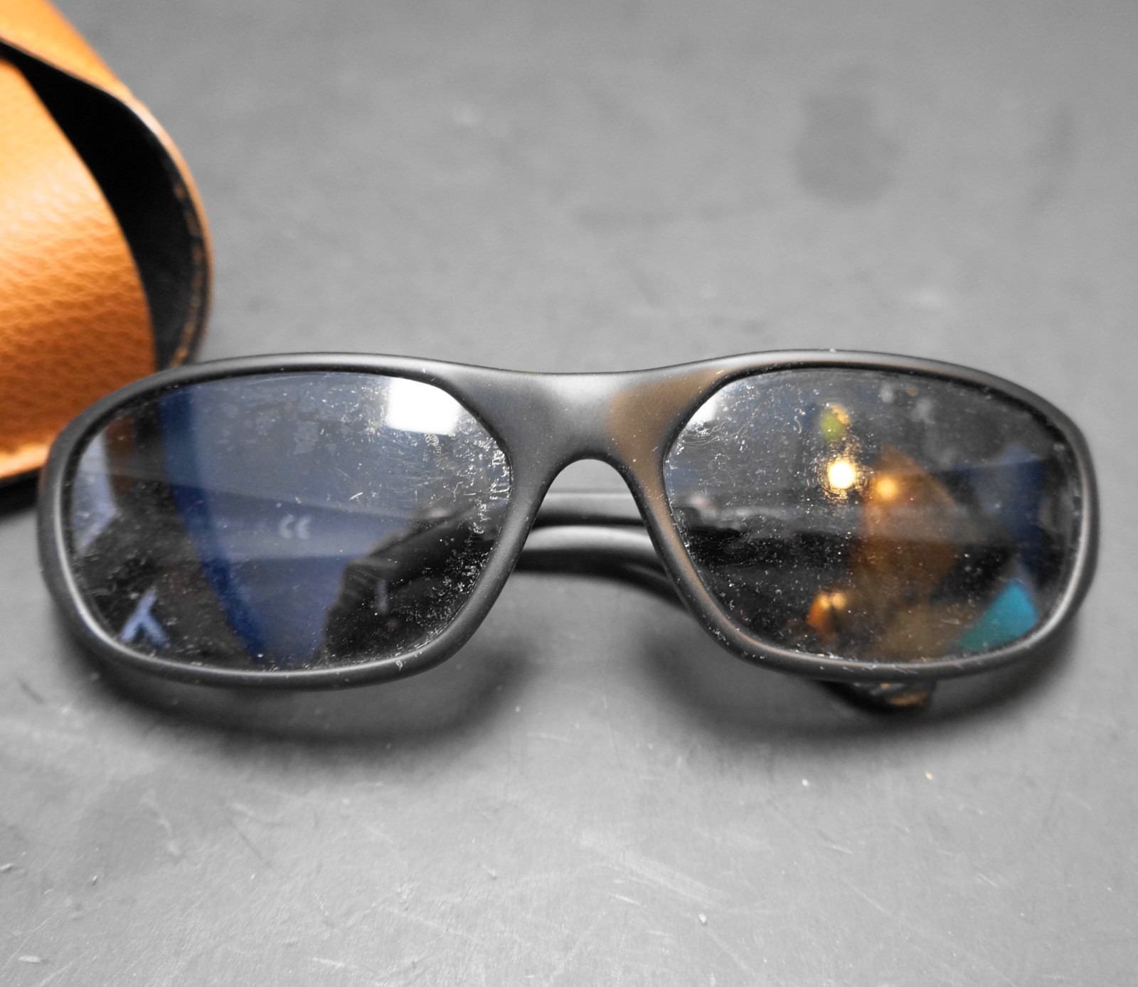 Ray-Ban Daddy-O Sunglasses Black Rubber Frames With Case Made in Italy