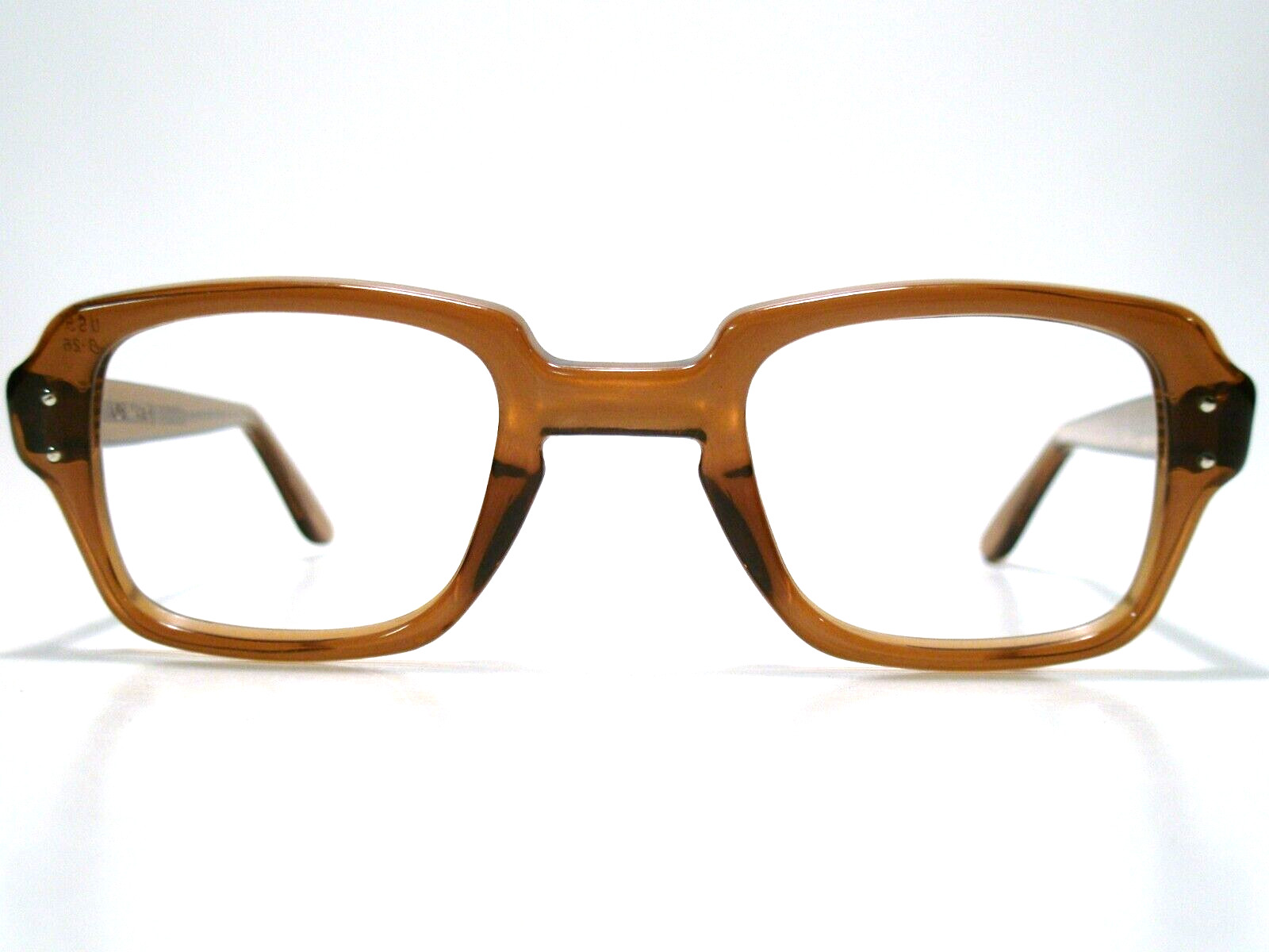 NOS USGI Issue BCG’s USS Size 48-26 Brown Sunglasses/ Eyeglasses Frame Vintage