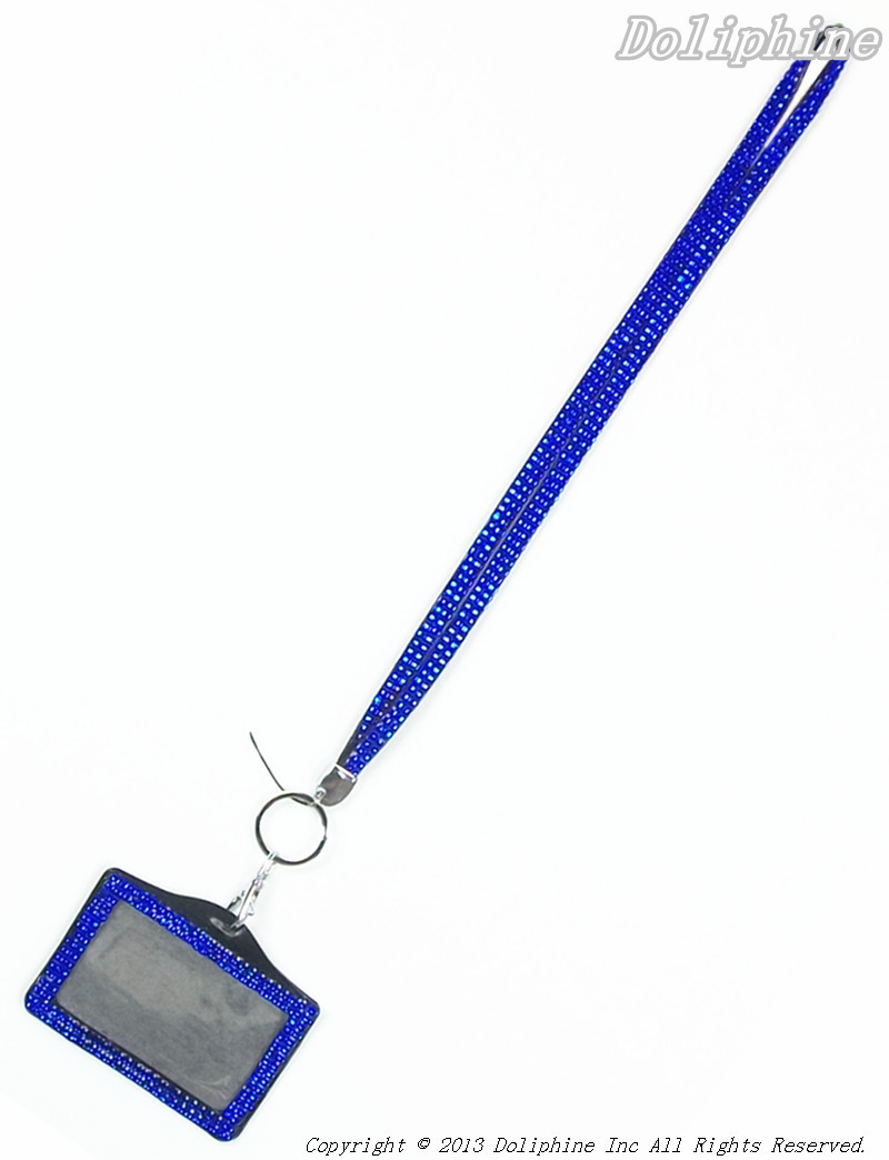 Bulk Wholesale Multi-Color Bling Rhinestone LANYARD & Horizontal ID Badge Holder