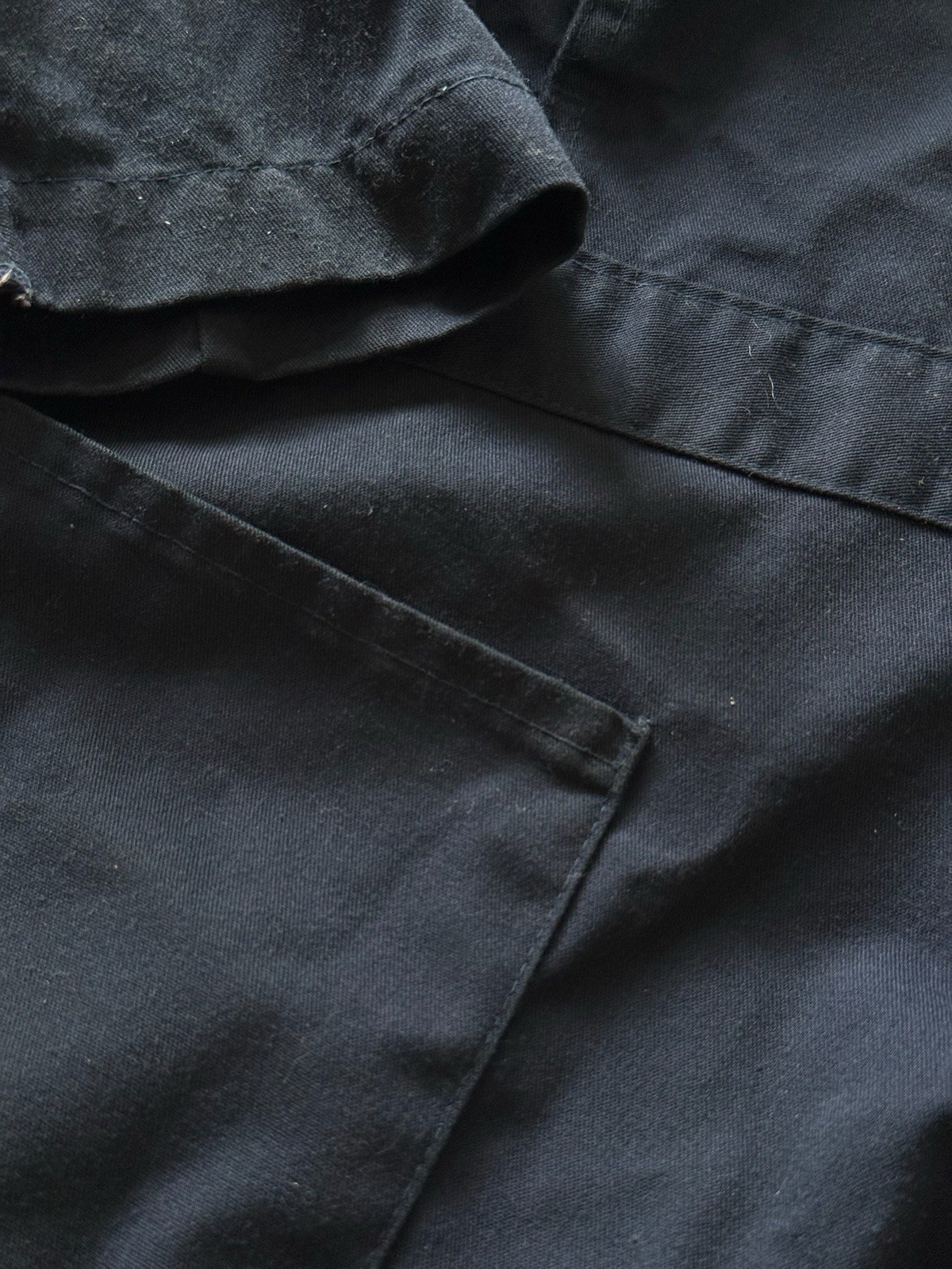 Vtg Dickies Navy Twill Work Coveralls CT20 DAS Patch Mechanic Utility Jumpsuit