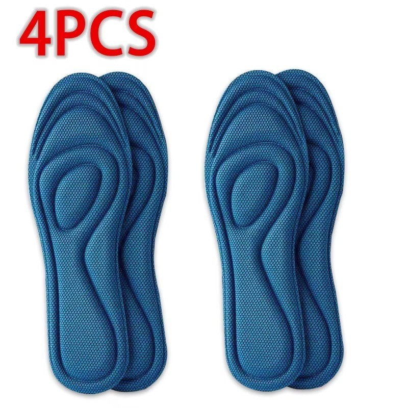 2/4 Pairs Memory Foam Orthopedic Insoles for Shoes Antibacterial Deodorization