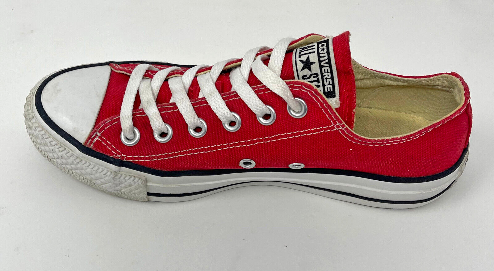 Converse Chuck Taylor Red M9696 Low Top Ox Men 5 Women 7 All Star 2013 Used