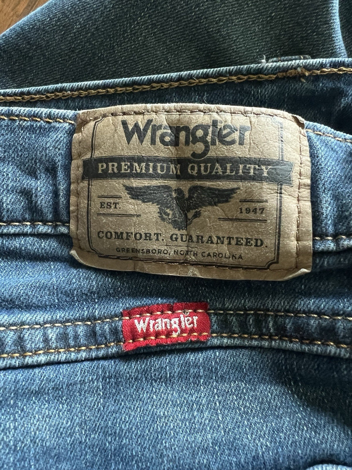 Wrangler Men’s Free To Stretch Athletic Fit Jean Blue 32×30 (actual 32×29.5)