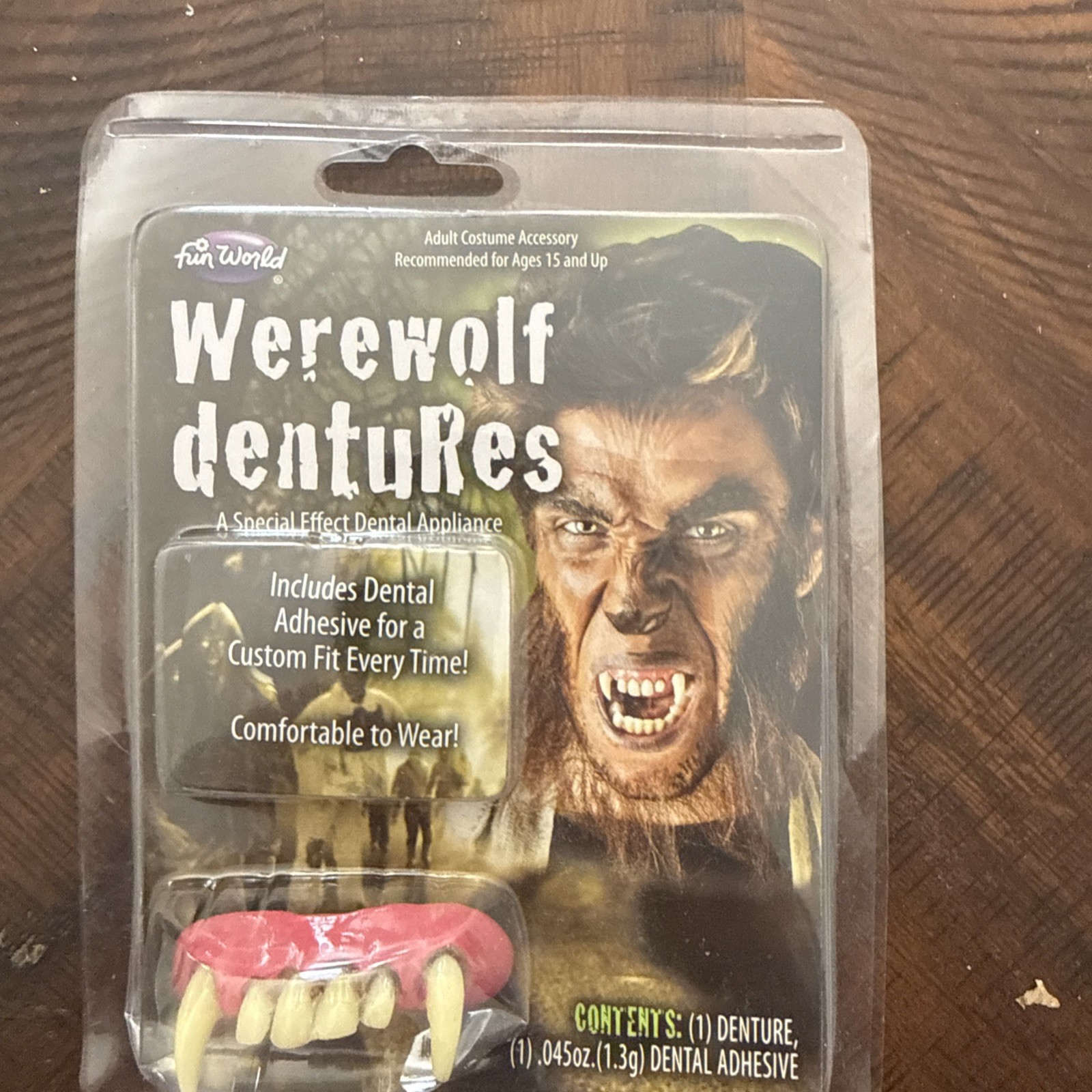 Halloween Werewolf Teeth Fake False Teeth Adults Fancy Dress Accessory Dentures