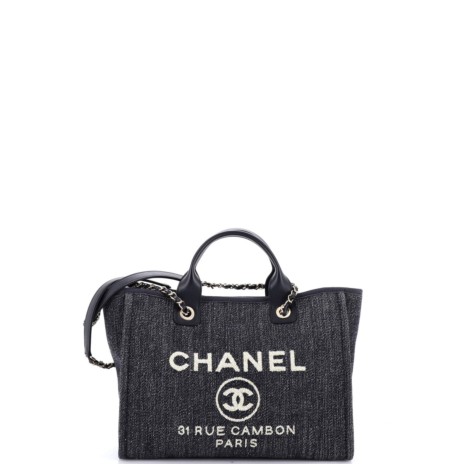 Chanel Deauville NM Tote Denim Small