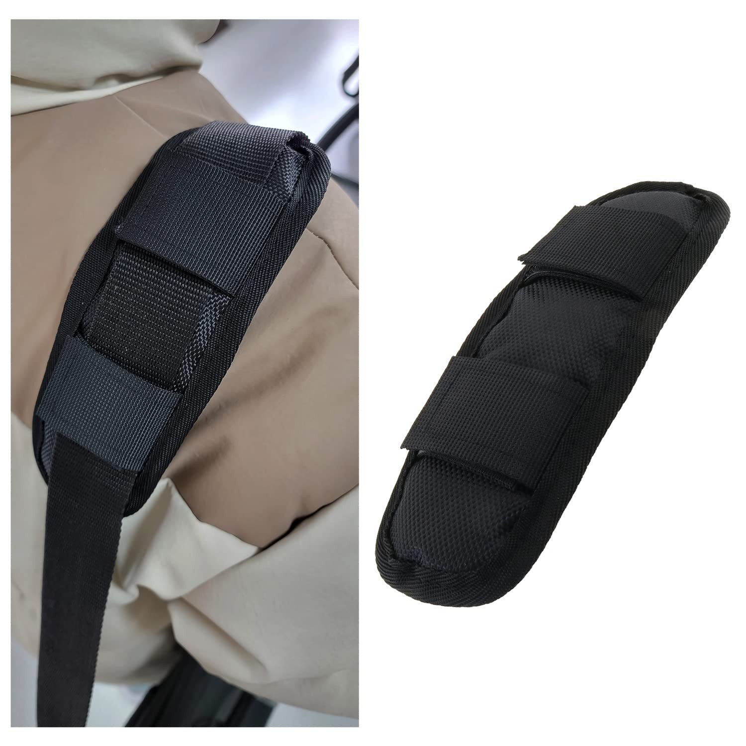 Shoulder Strap Pad Black Removable Luggage Bags Shoulder Strap Pads Fastener …