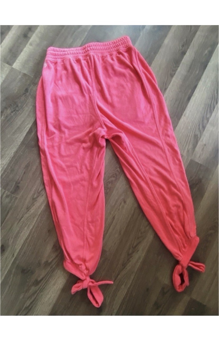 Free People Movement Hot Pink Boho Strappy Jogger Sweatpants Size Small