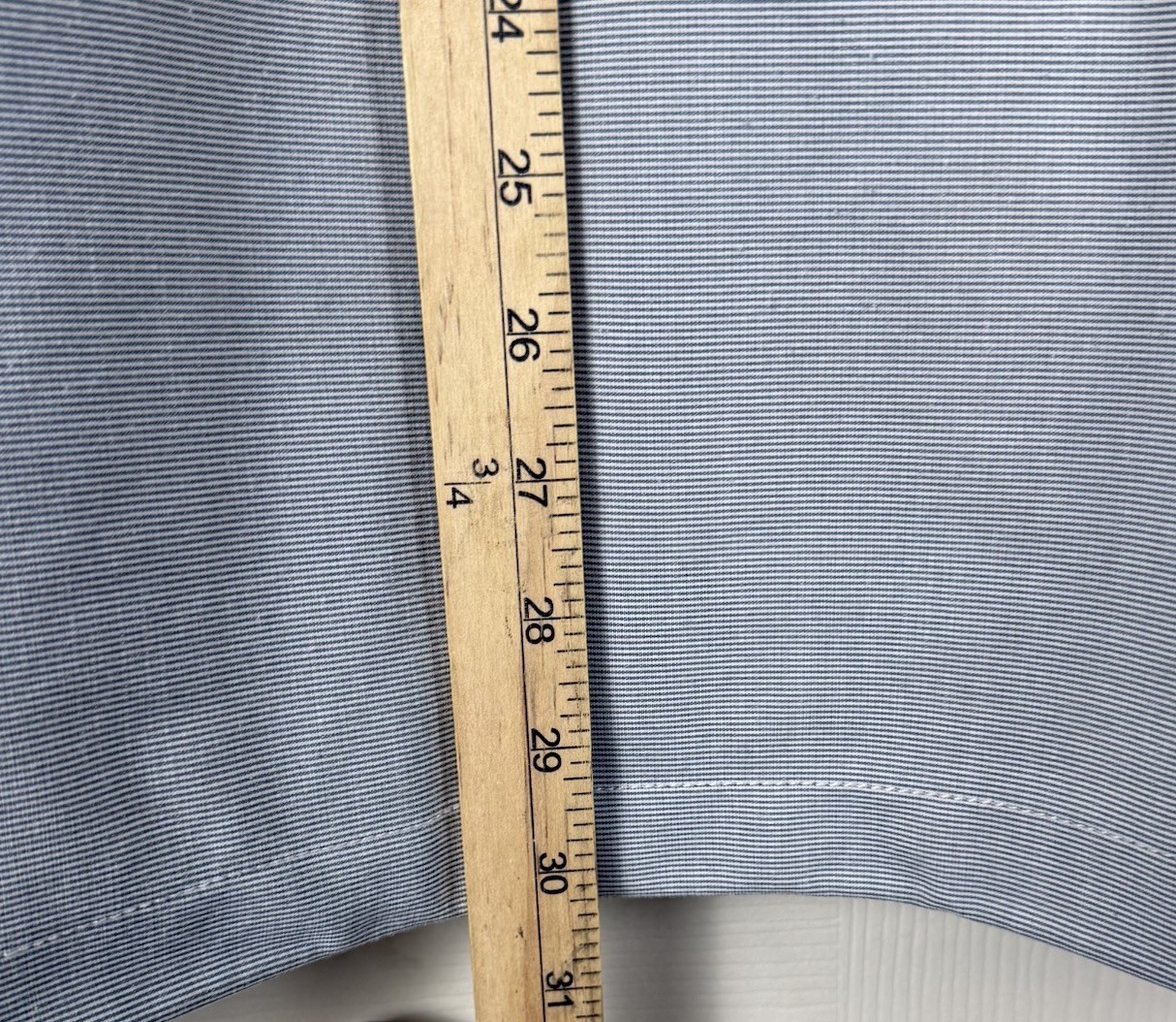 Travis Mathew Jacket Mens XL Gray White Pinstripe Surfside Full Zip Golf