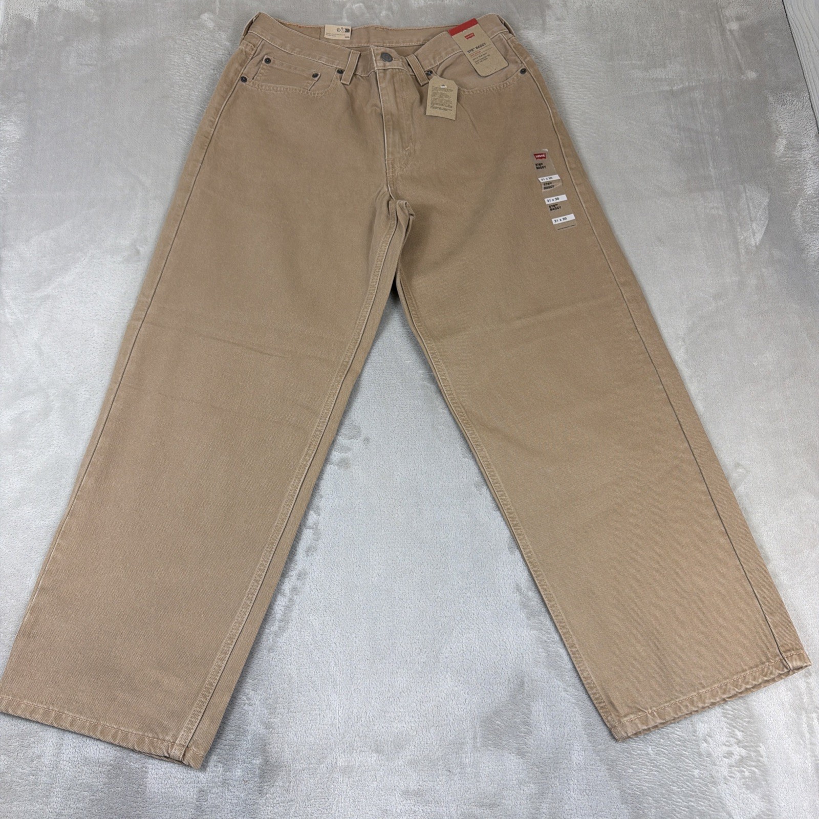 Levi’s 578 Baggy Denim Jeans Men’s Size 31×30 Tan/Khaki Cotton