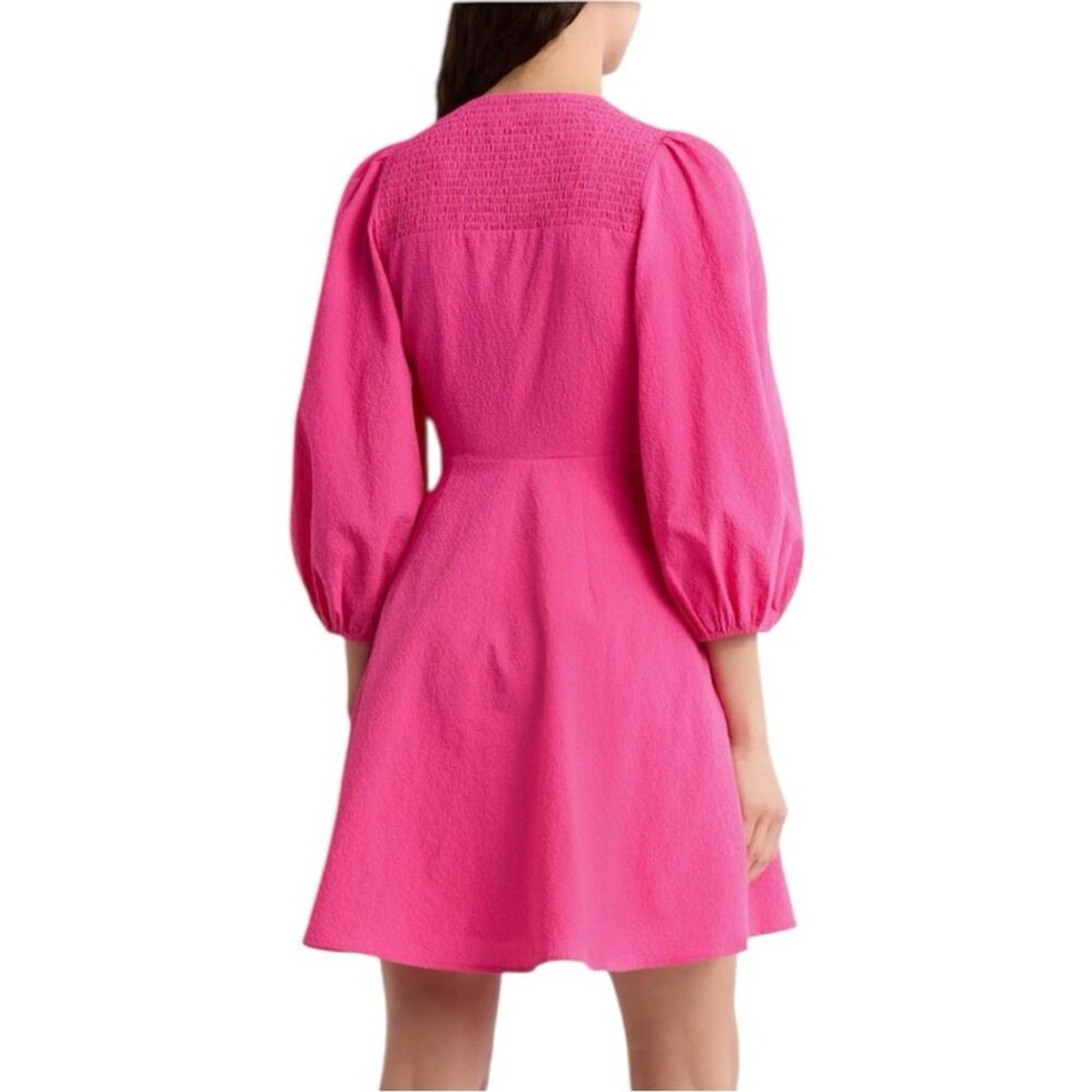 Ted Baker Hot Pink Tie-Front Mini Dress