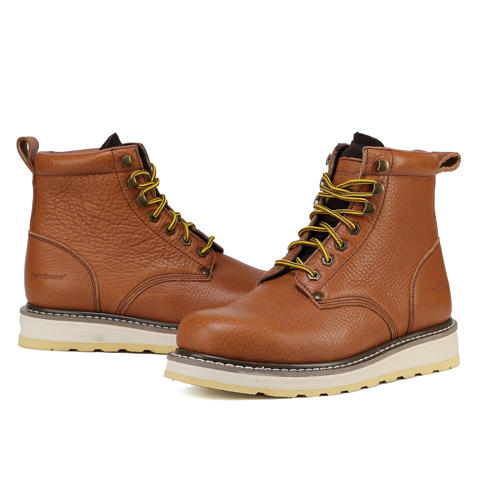 Men’s Stylish Classic 6″ Soft Toe Comfortable EH Work Boots – Brown H84984