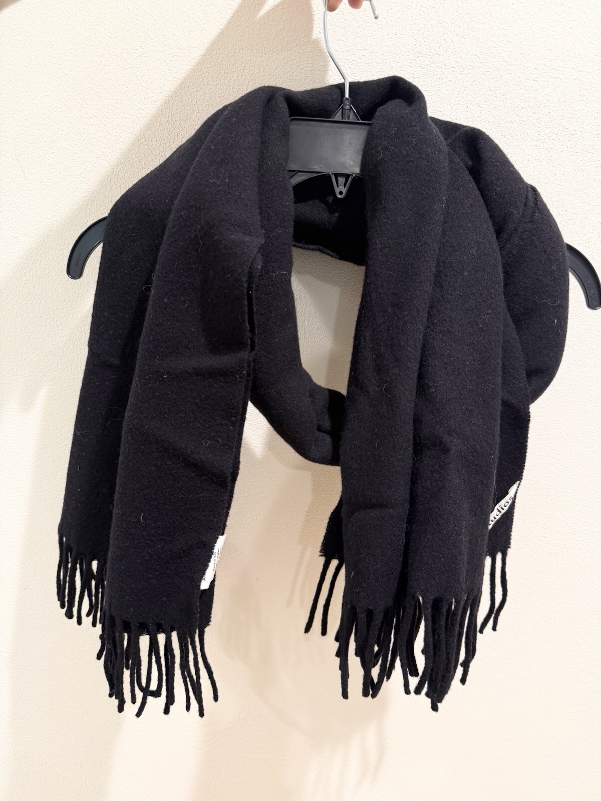 Acne Studios wool Black 200cm X 70cm Scarf