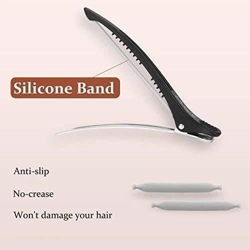 6 Pack 4.3 Inch Long Professional Hair Clips Non-slip Hair Styling Clips | Ebay