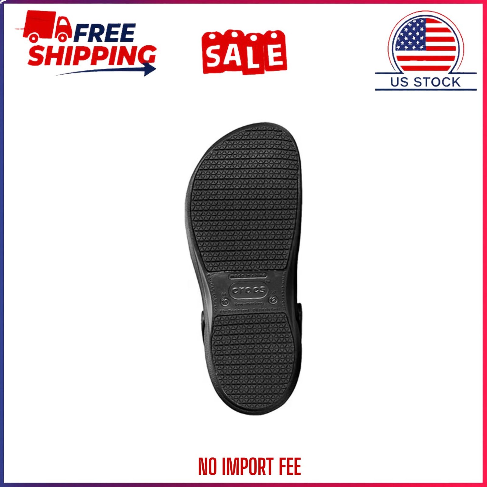 HOT SALE Crocs at Work Unisex Bistro Slip Resistant Clog FREE SHIPPING