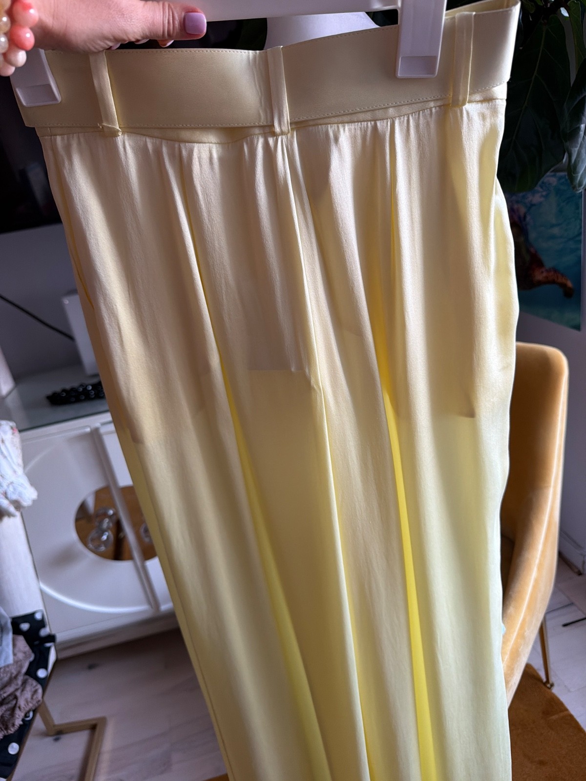 ZIMMERMAN silk wide-leg pants size (1) US 6/8