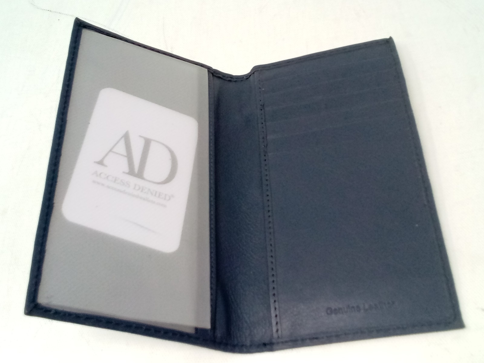 Access Denied Genuine Leather Checkbook Cover For Women & Men