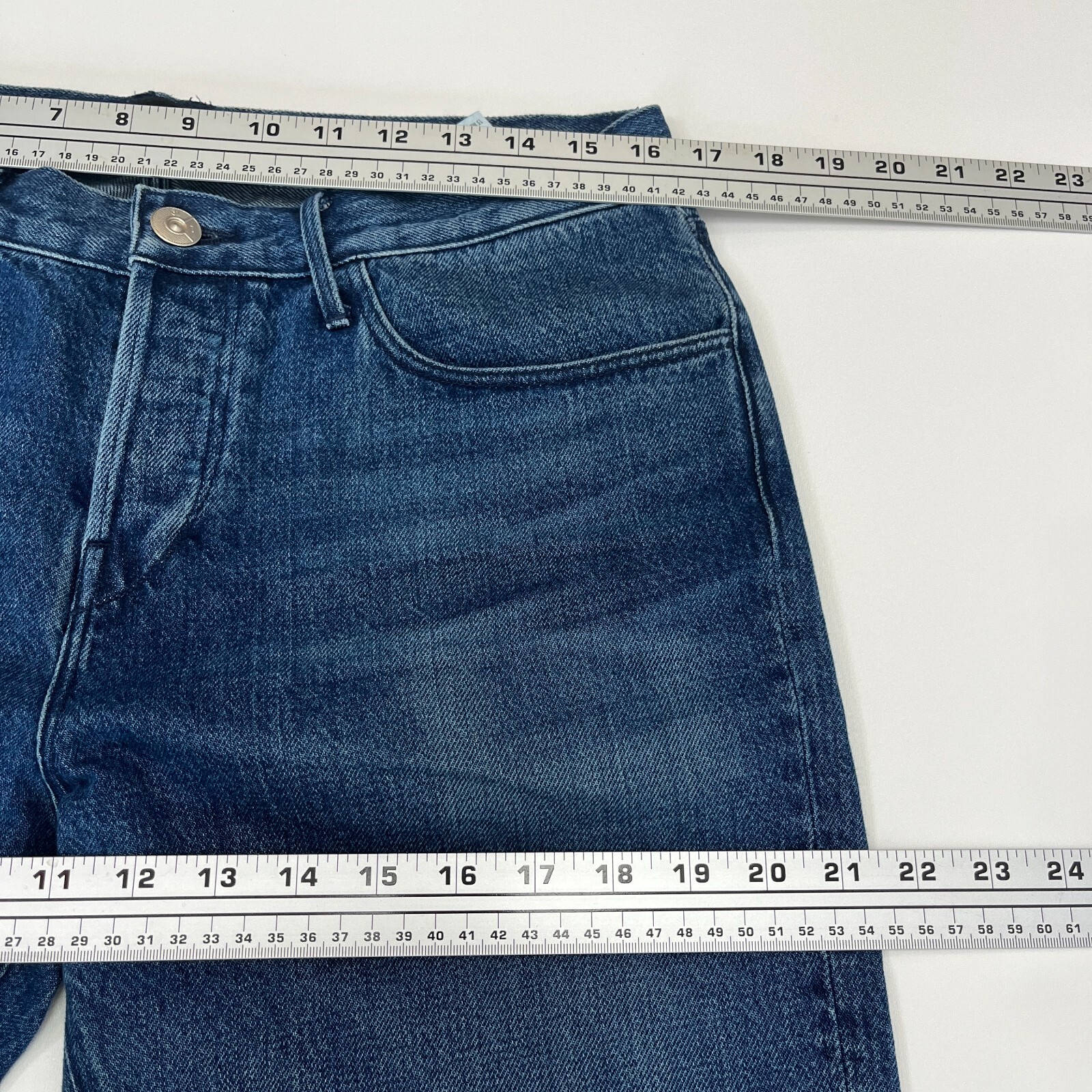 3×1 NYC Original Fringe Hem Lima Straight Denim Crop Selvedge Jeans 29 USA