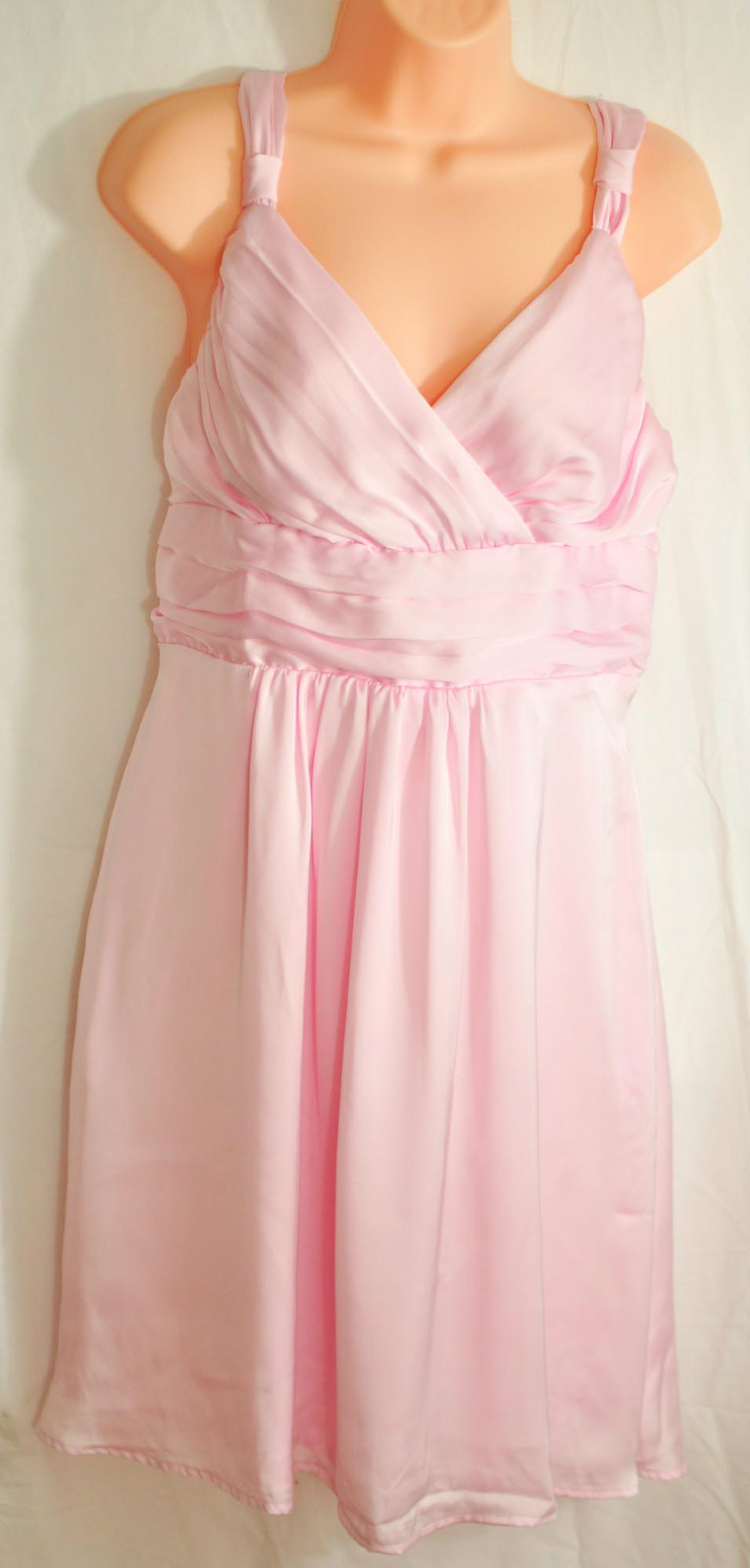 women’s Tevolio dressy dress size 10 pink bridesmaid polyester spaghetti strap