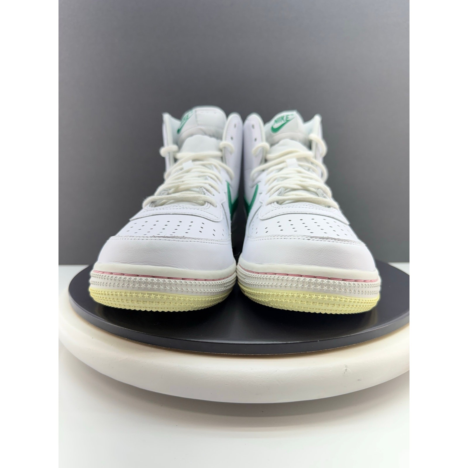 Nike Terminator High Mens 12.5 White Malachite Green Sneakers Shoes FV9350-100