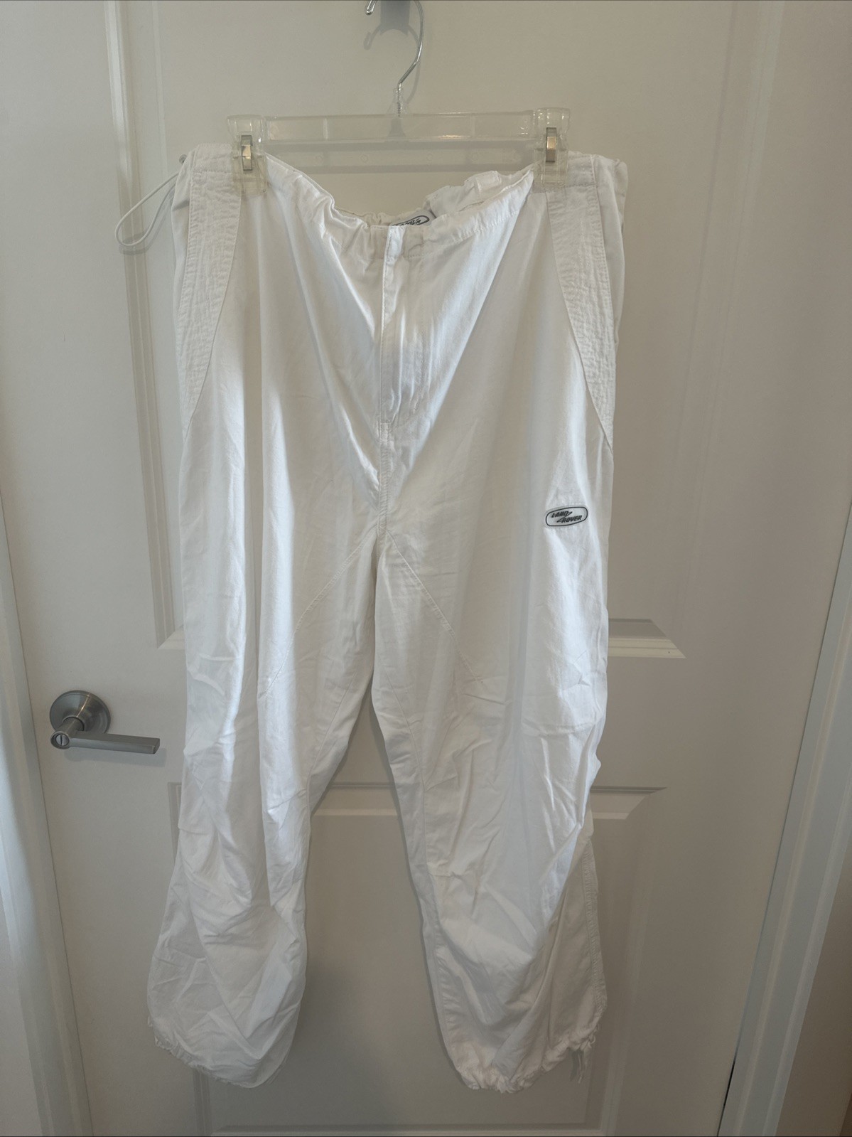 Pac Sun White Land Rover Parachute Pants Size L