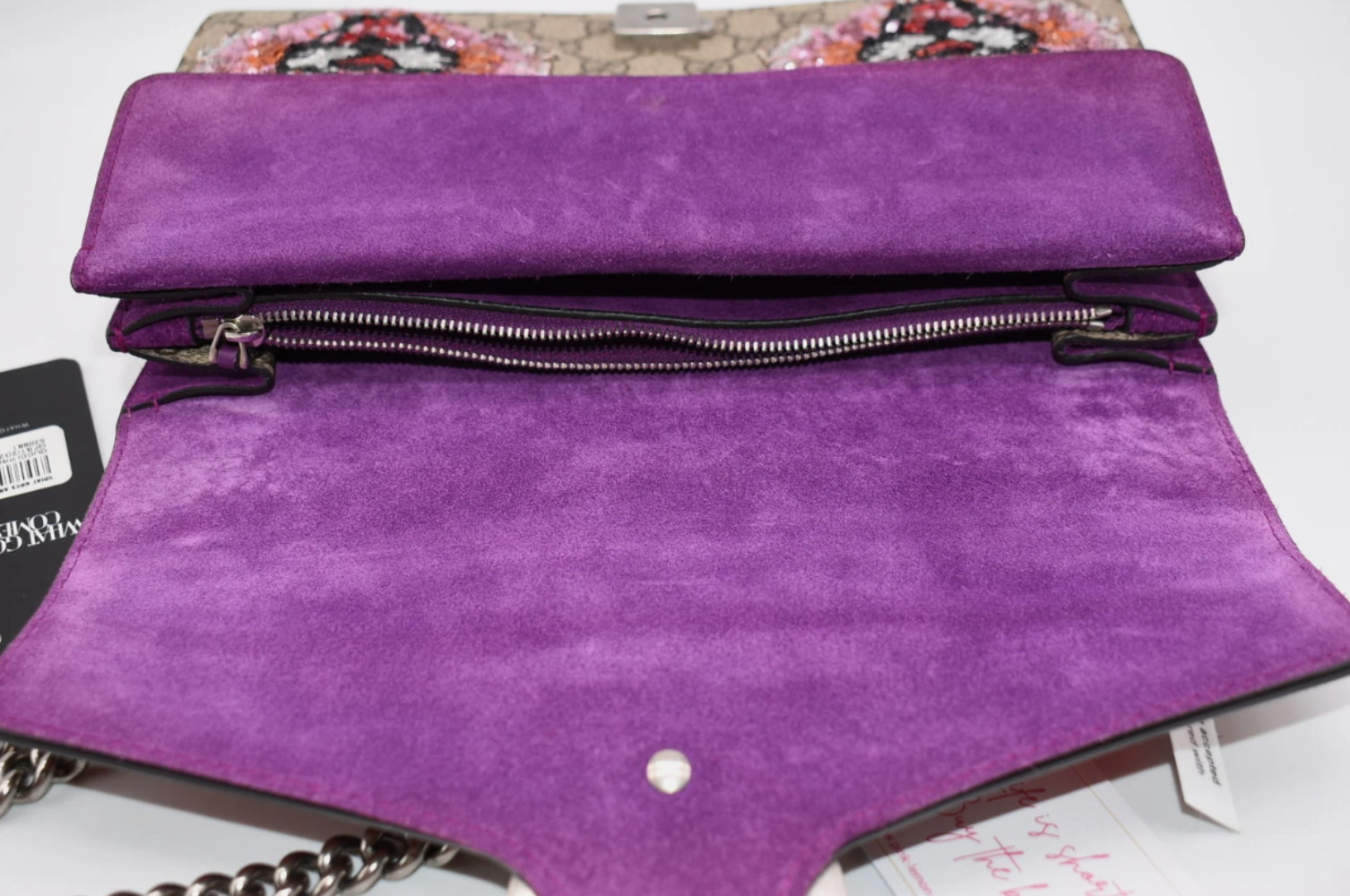 Gucci GG Supreme Monogram Embroidered Small Dionysus Shoulder Bag