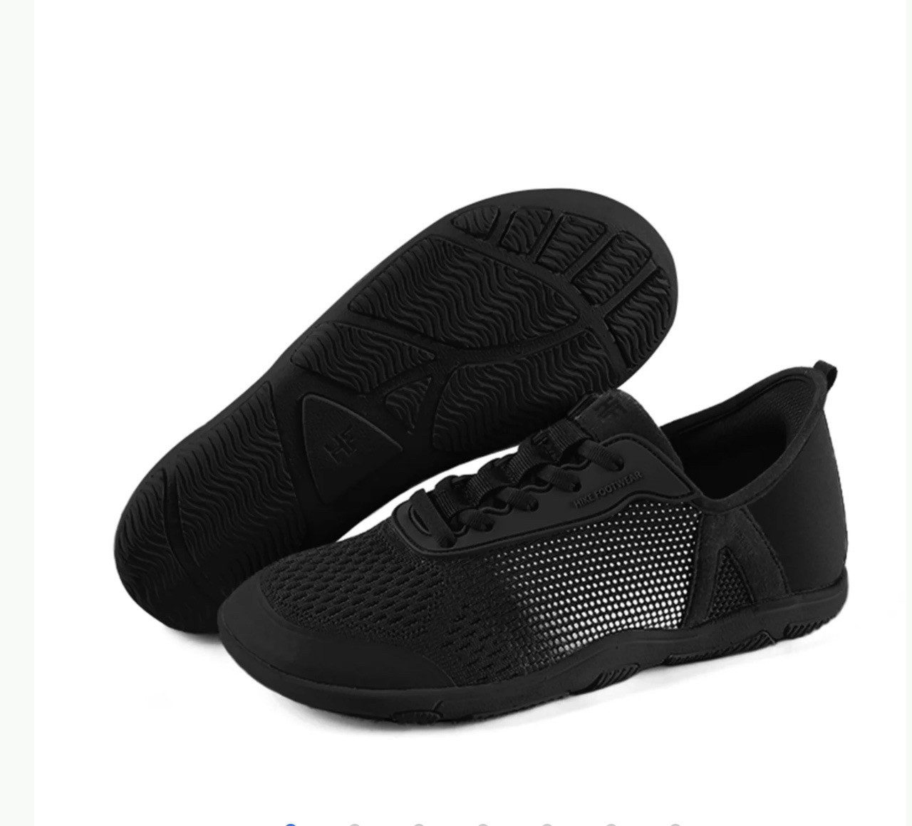 Hike Footwear Stride Black Barefoot Sneaker Unisex Size EU37 W7 M5