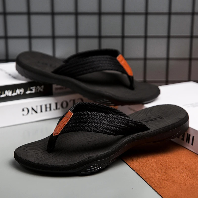 Men Flip Flop Sandals Slip-On Summer Beach Casual Footwear Slides Slippers Gift