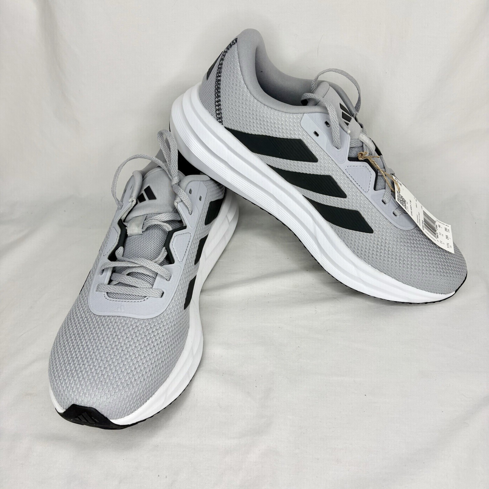 Adidas Men’s Shoes 11.5 Galaxy 7 M ID8754 Halo Silver Carbon Core Black Running