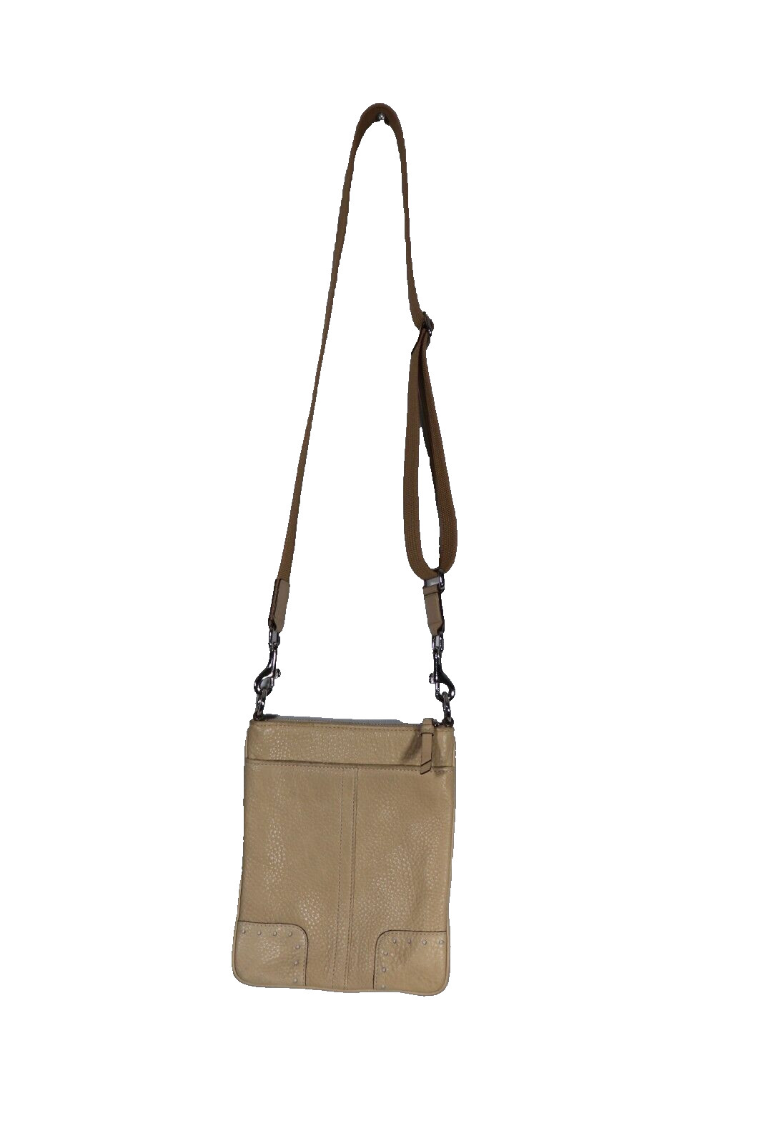 Coach Factory Women’s Small Ivory 9760 Swing Pack Purse Pebbled Cross Body Bag