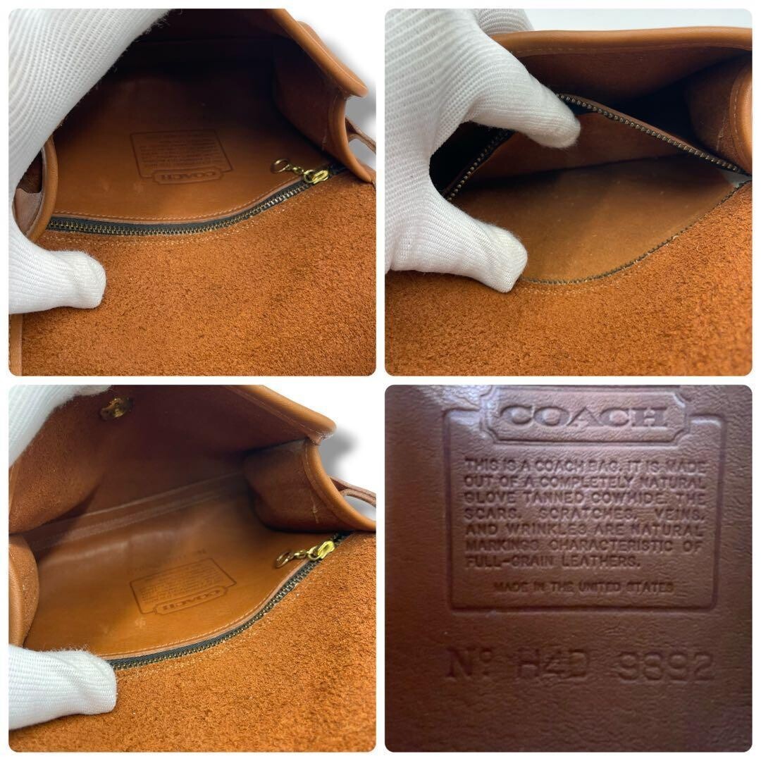COACH Christy 9892 Brown Leather 2Way Crossbody Shoulder Bag Germany Turn Lock