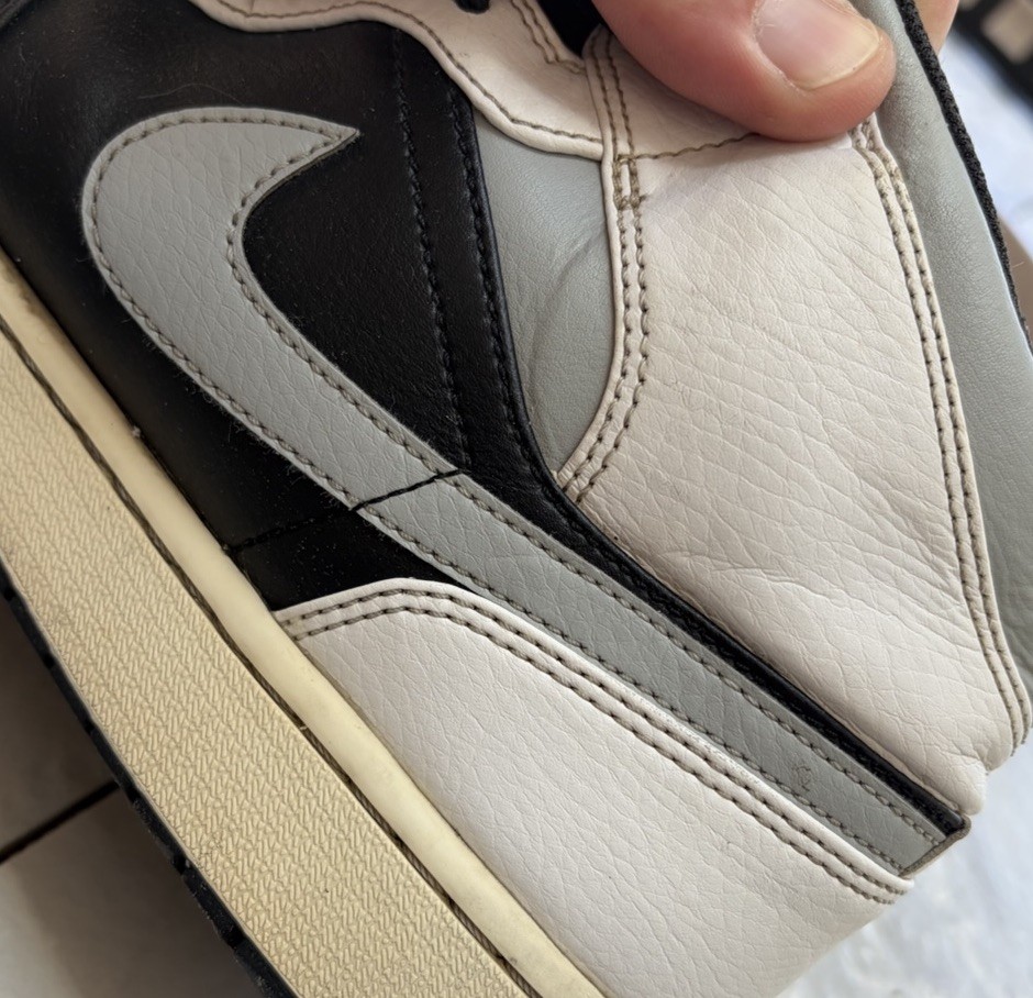 Jordan Air Jordan 1 Mid Smoke Grey Black & White Size 12 U.S. Eur 46 Read Desc.