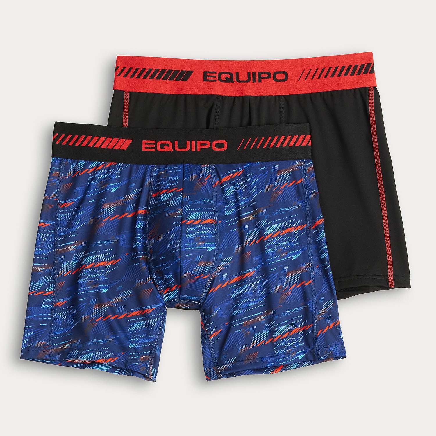 2 Pack Equipo BOXER BRIEF Underwear Performanc Microfiber Stretch Blue mens ~ S