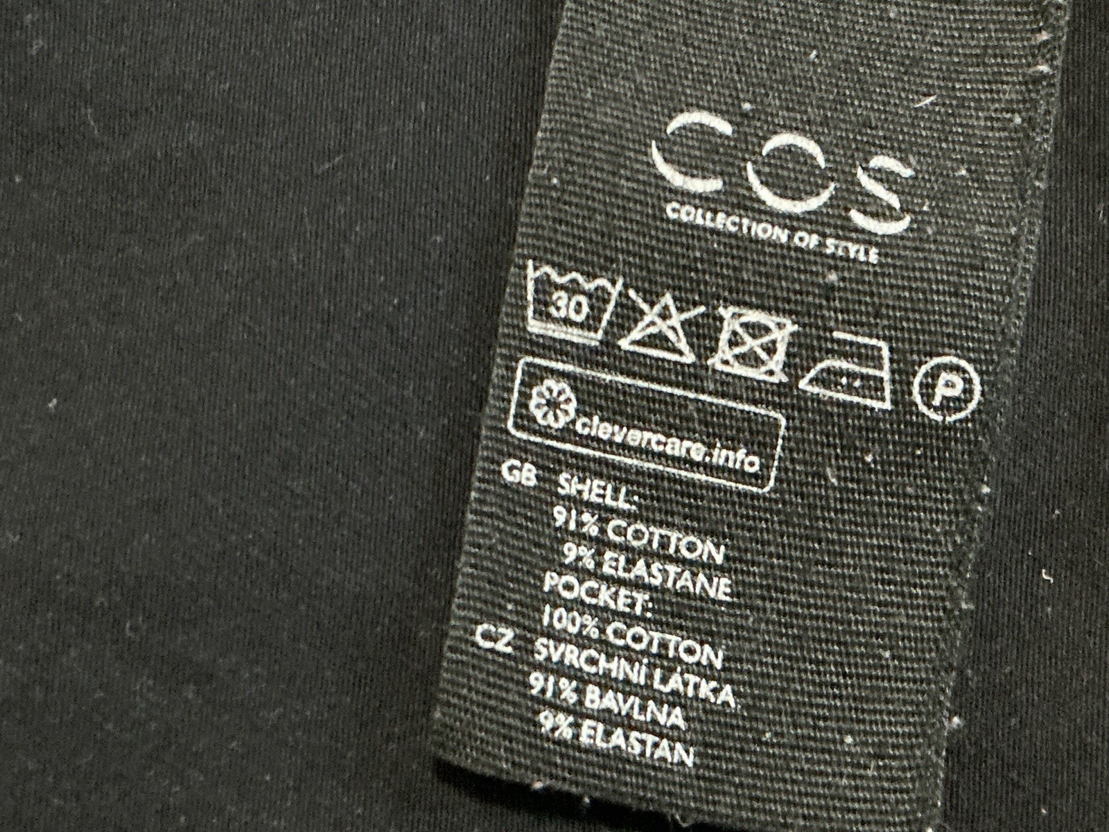 COS Tied Pockets A-line Black Dress Size XS
