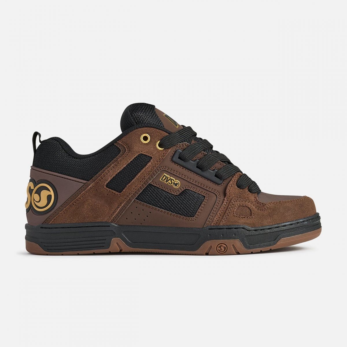 DVS Men’s Comanche Brown/Black/Gold – DV01312210, Brown/Black/Gold