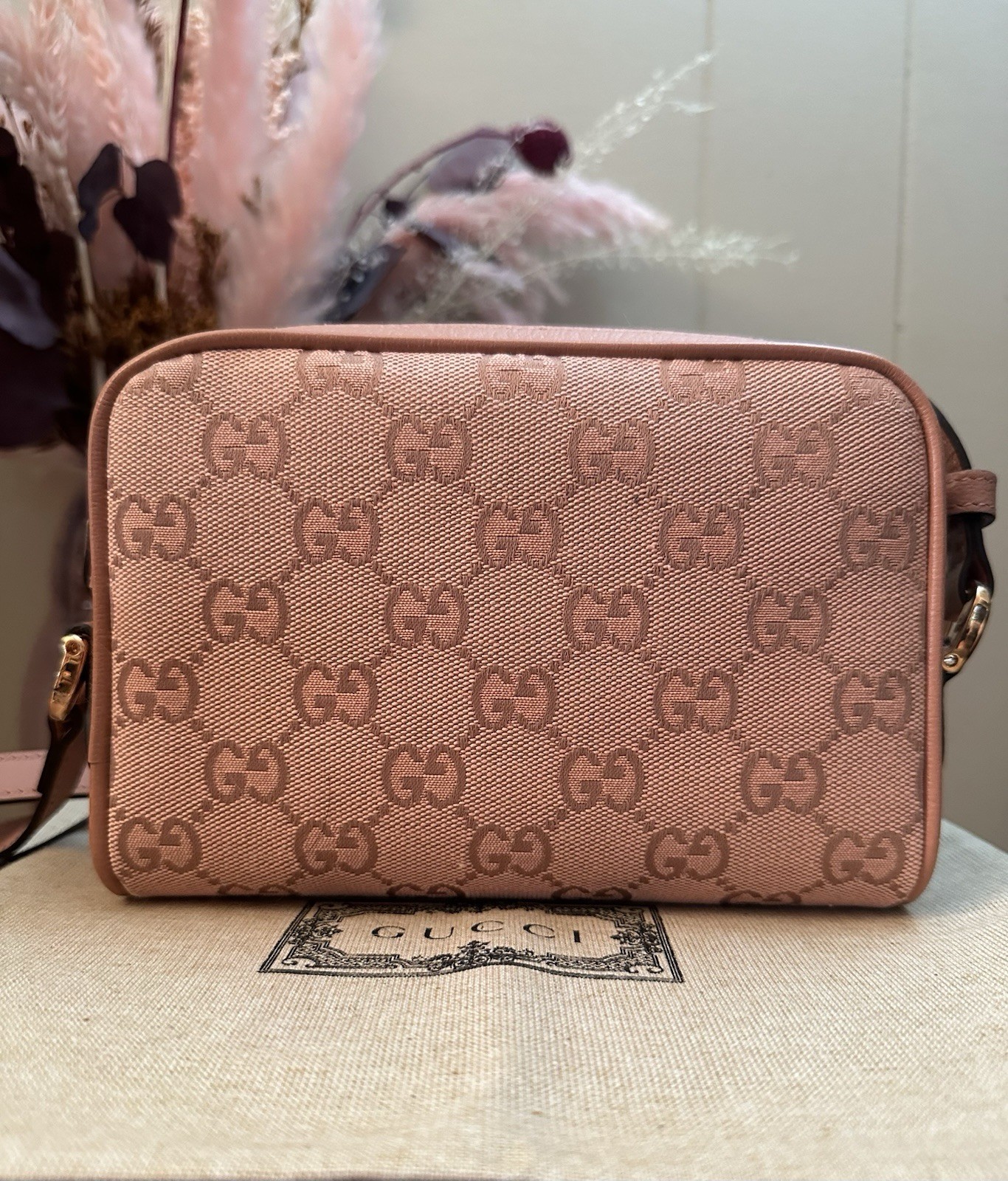 Gucci Pink Ophidia Mini Crossbody