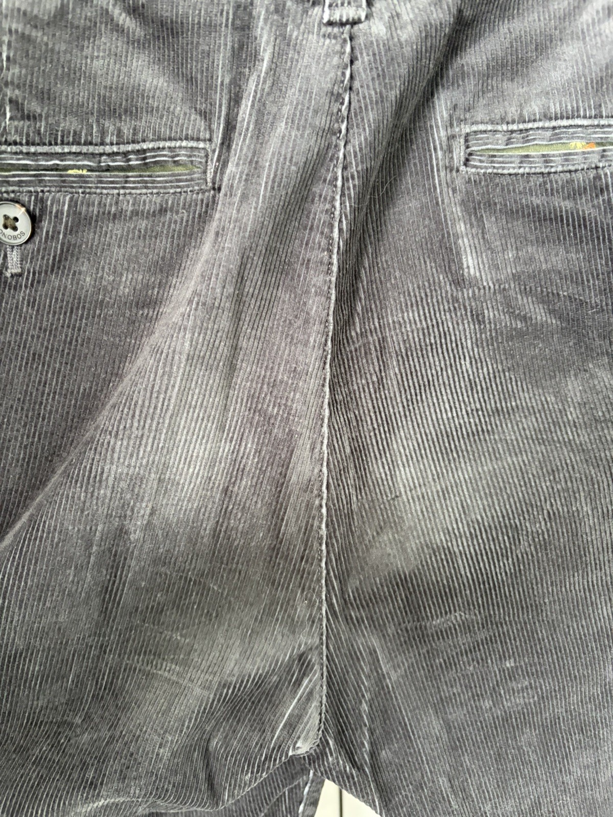 Bonobos Slim Fit Corduroy Chino Pants 32×34 – Phantom Grey Stretch
