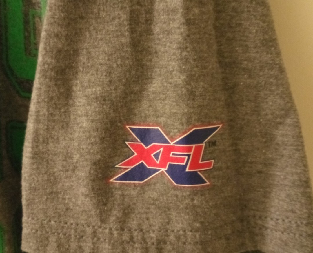 Vintage XFL Seattle Dragons Graphic Tee Large Gray T-shirt